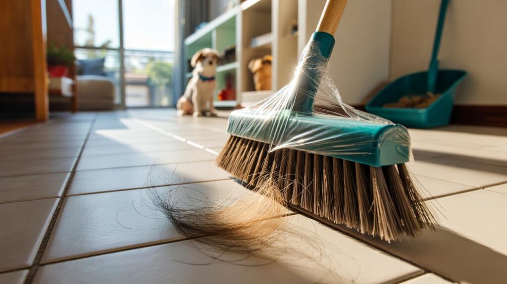 Siempre barro y los pelos vuelven" : por qué forrar la escoba con film en 2025 te cambia la rutina