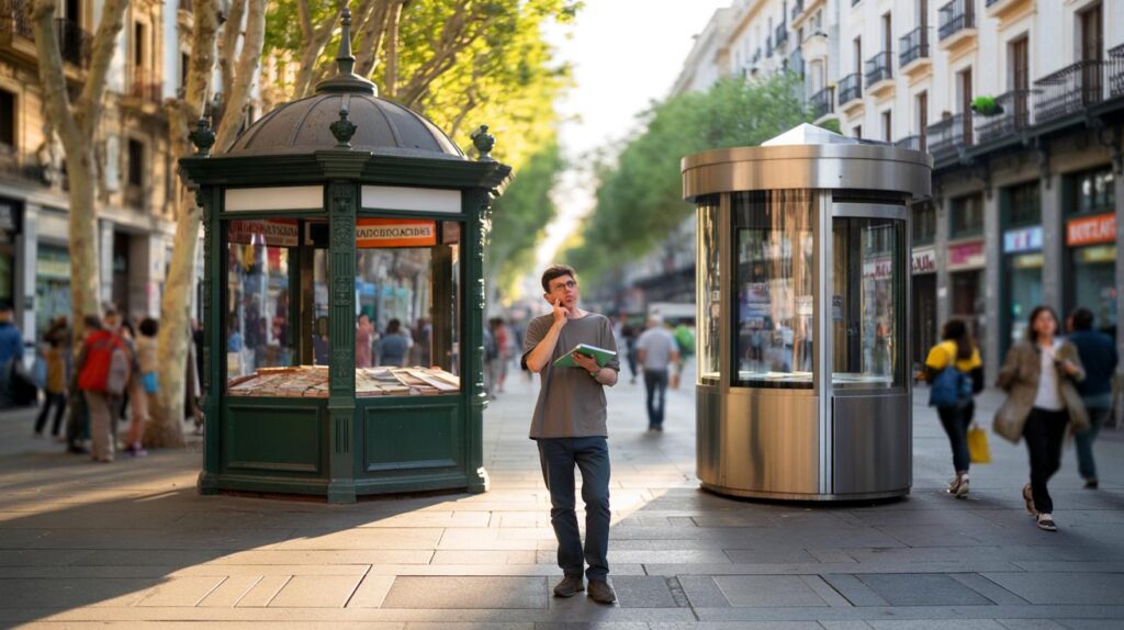 Siempre veo la k en los r&oacute;tulos y no s&eacute; qu&eacute; poner" : quiosco o kiosco en 2025, la RAE te aclara