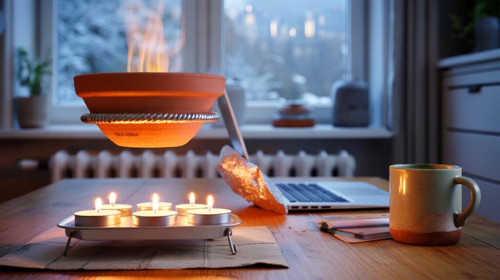 ¿De verdad calienta más que tu radiador?" : el truco finlandés con maceta y velas que arrasa