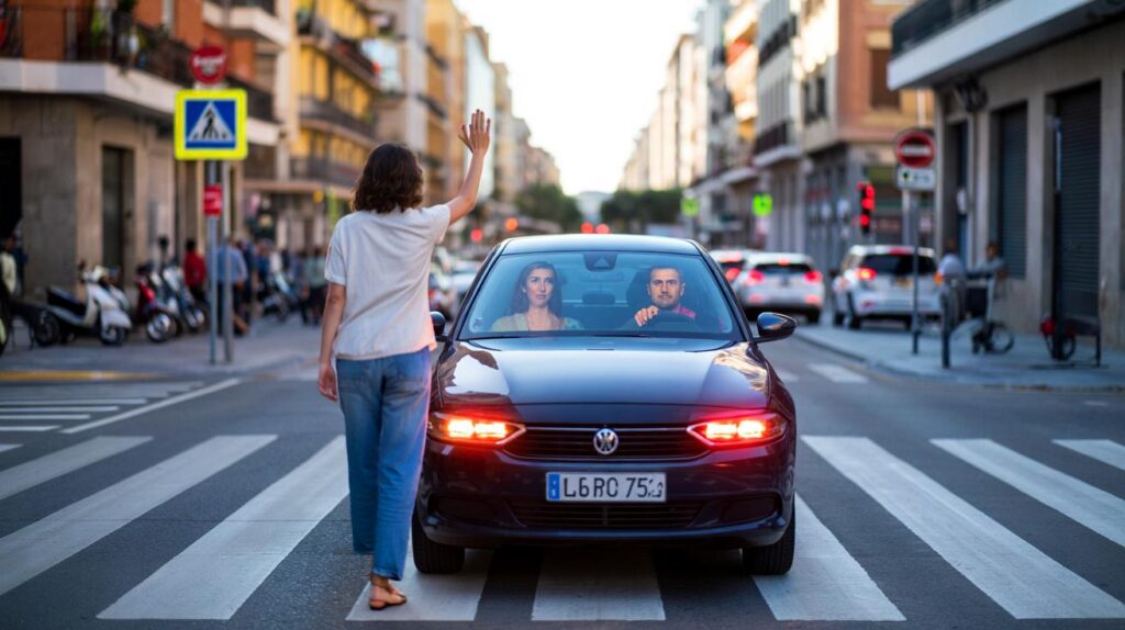 Levanto la mano y me miran raro": por qu&eacute; dar las gracias al coche te cambia en el paso de cebra