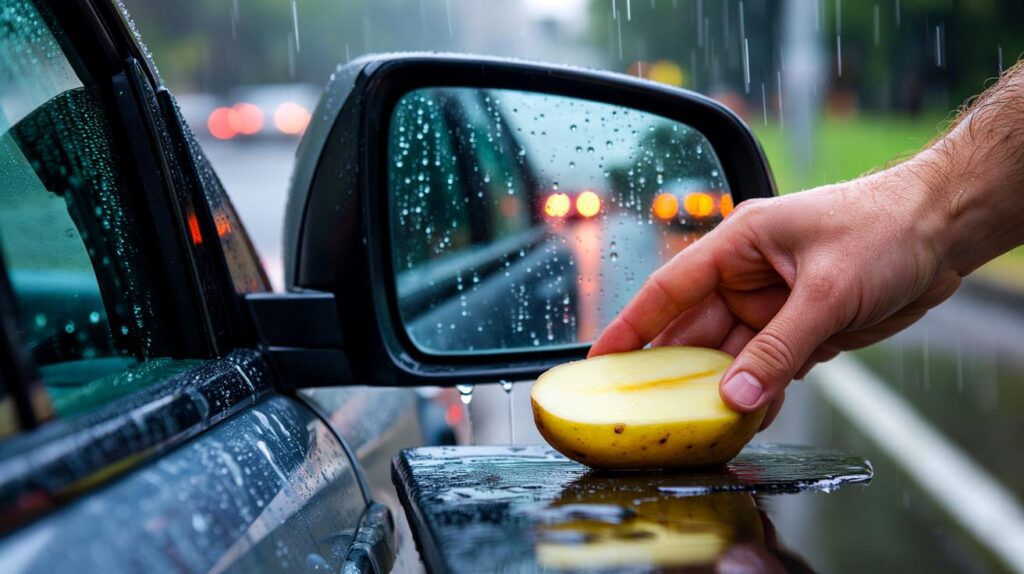 No veo nada cuando llueve" : la patata de tu cocina podr&iacute;a salvar tus retrovisores, &iquest;te atreves?