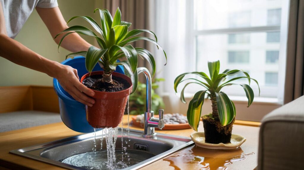 Nunca le pongas un plato debajo" : el truco de Adri&aacute;n De La Torre que salva tu dracaena en 2026