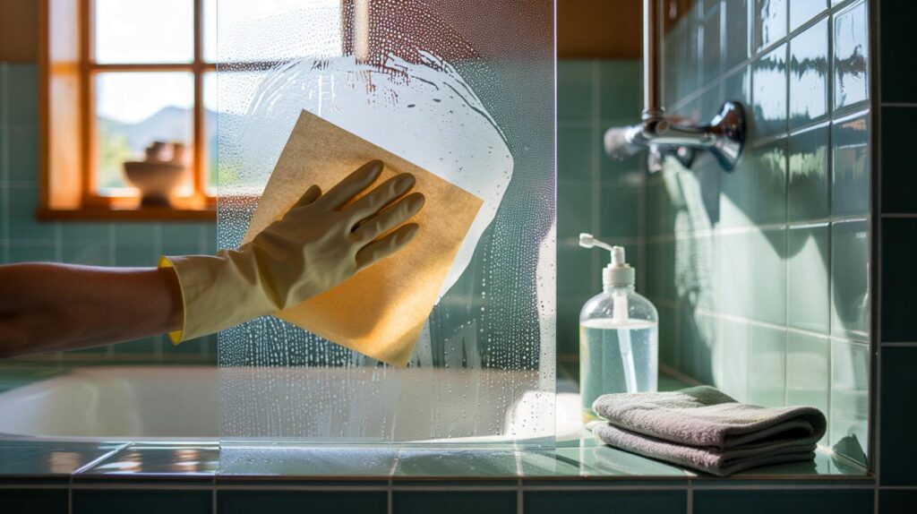 Siempre froto y queda peor" : ni bicarbonato ni vinagre, papel de horno para tu mampara brillante