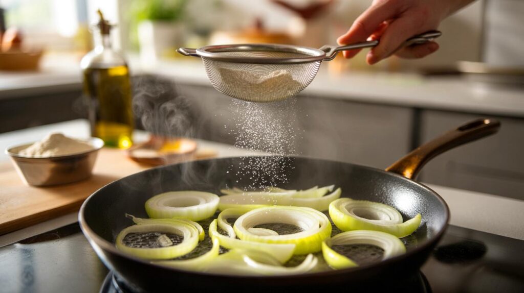 Siempre se me quema la cebolla" : por qué el truco de la harina salva tus sofritos y no es magia