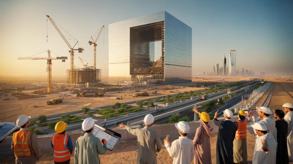 &iquest;Y ahora qu&eacute; hacemos con esto?" : arquitectos y vecinos alucinan con el par&oacute;n del Mukaab en 2026