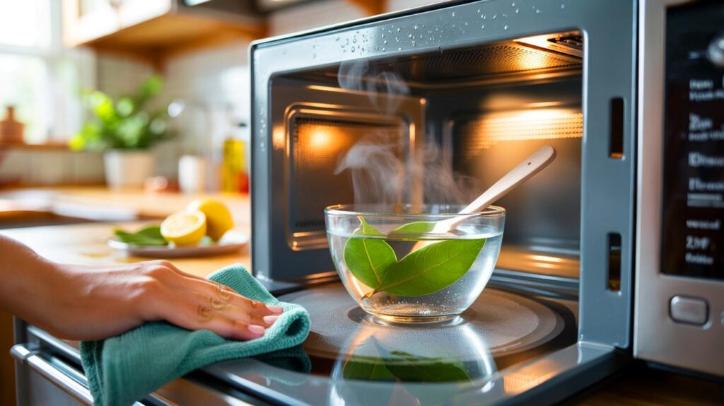 Cada vez que abro el microondas, me tira para atr&aacute;s" : el truco del laurel que en 2026 te salva