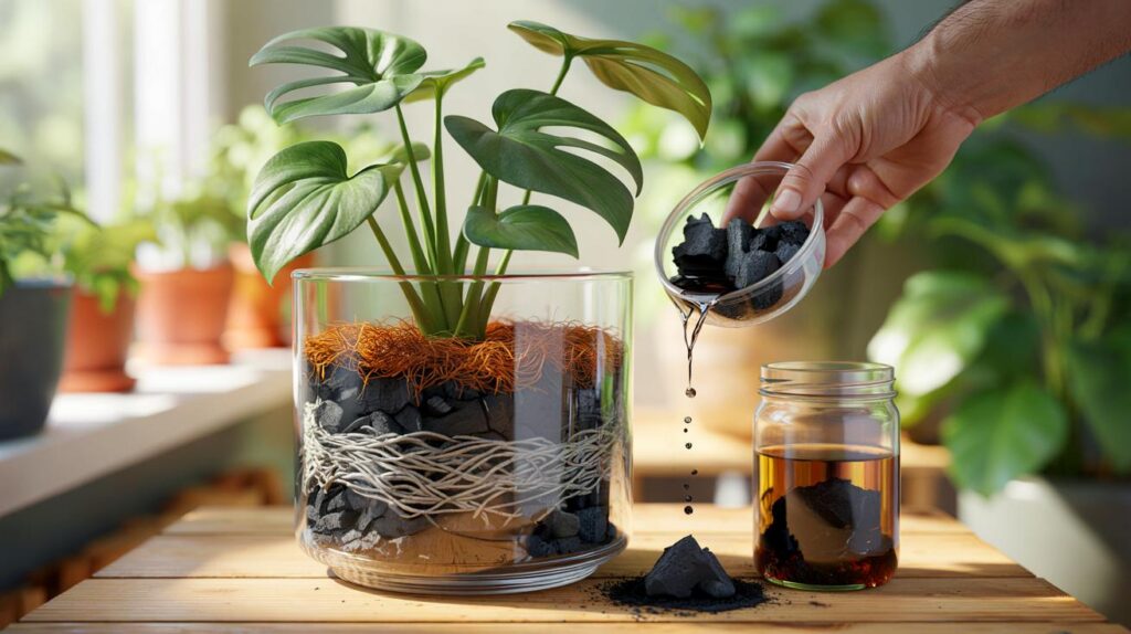 Desde que uso carb&oacute;n ya no se me mueren" : el truco de Andr&eacute; Alonso que puedes copiar hoy