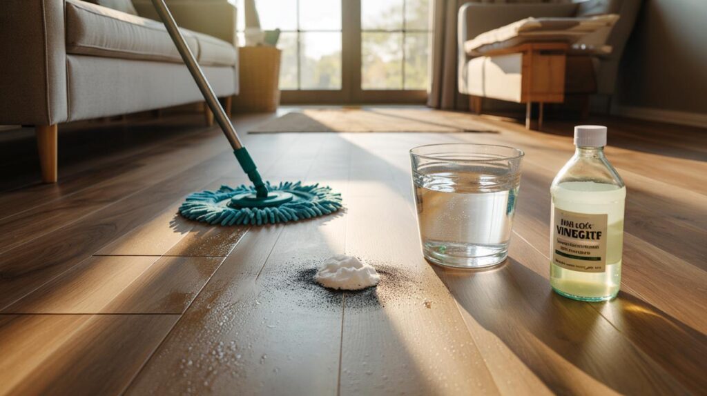 Mi suelo queda opaco" : ni lej&iacute;a ni amoniaco, el truco profesional para tu suelo de vinilo