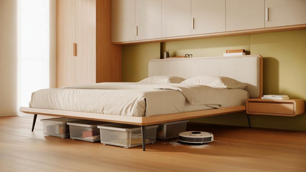 No puedo pasar el robot" : adi&oacute;s al canap&eacute;, se impone la cama elevada por higiene, orden y confort