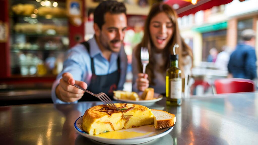 Pensaba que era bacon": una turista brit&aacute;nica prueba la tortilla de patatas y te har&aacute; dudar