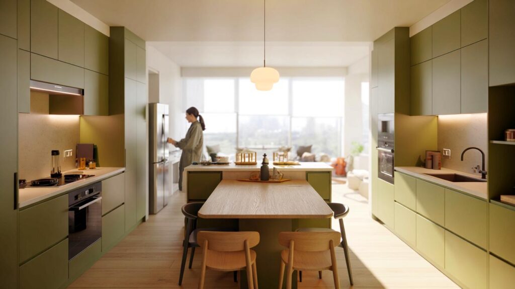 Siempre acabamos comiendo de pie" : la península con mesa integrada que te da aire en 2026