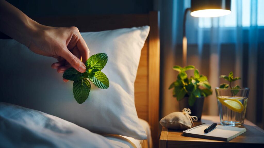 &iquest;De verdad dorm&iacute; mejor por una hoja?" : el truco de hierbabuena bajo la almohada que casi nadie usa