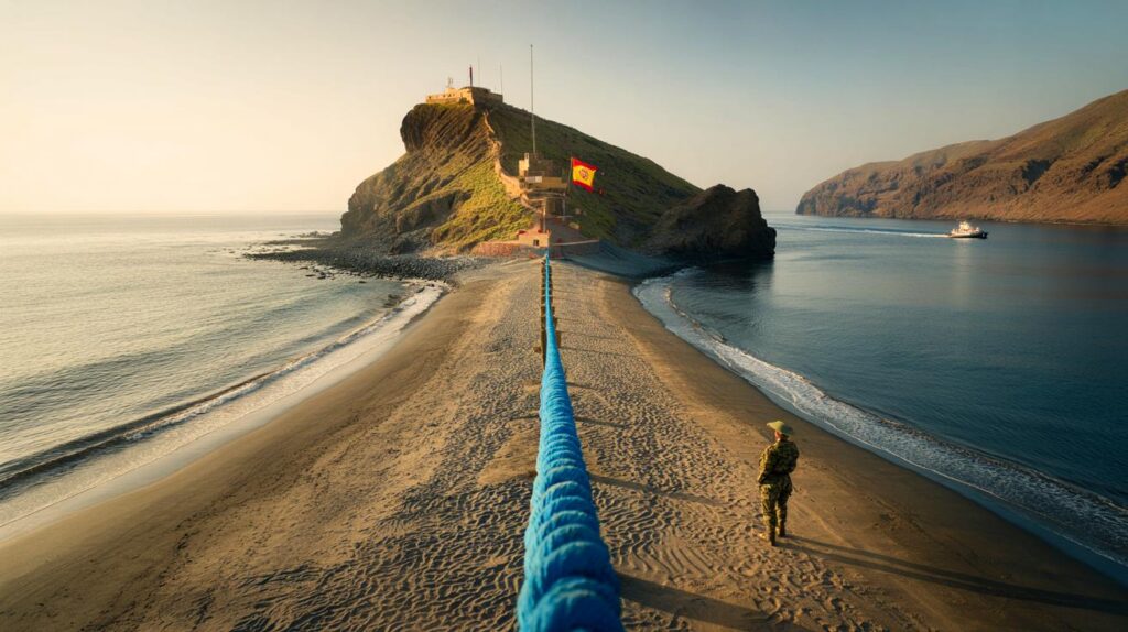 &iquest;De verdad separa dos pa&iacute;ses una simple cuerda?" : la frontera m&iacute;nima que Espa&ntilde;a guarda en 2026