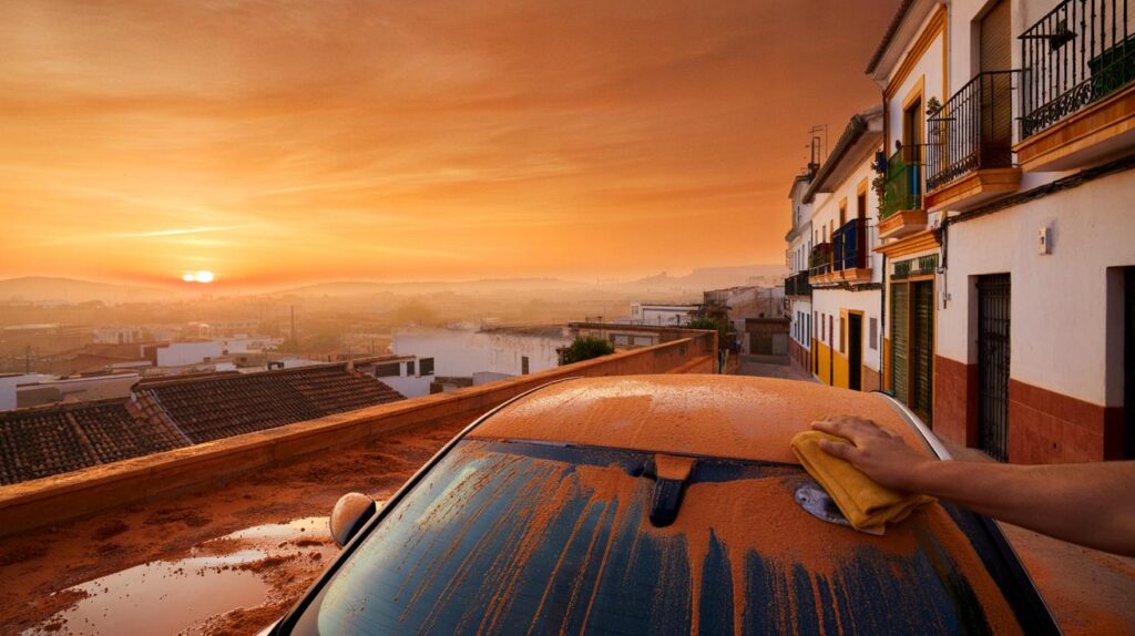 &iquest;Por qu&eacute; mi coche amaneci&oacute; rojo y el cielo se volvi&oacute; naranja?" : lo que vio la NASA sobre Espa&ntilde;a