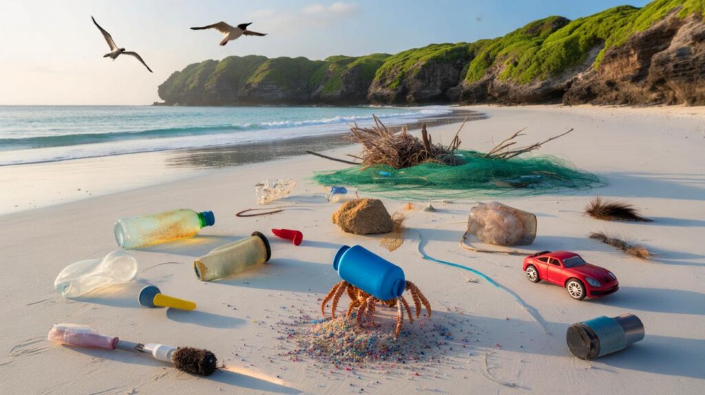 Cada botella que tiras termina aqu&iacute;" : la isla patrimonio que t&uacute; est&aacute;s convirtiendo en basurero