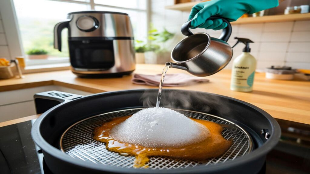 Otra vez pringado" : ni vinagre ni bicarbonato, el truco de un ingeniero químico para tu airfryer