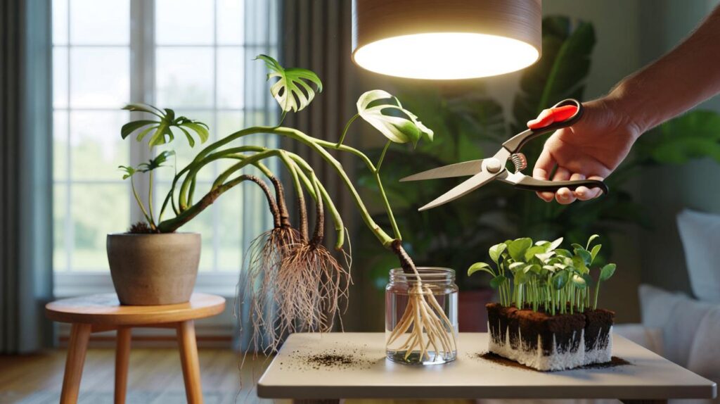 Se me est&aacute; muriendo la monstera" : por qu&eacute; tus tallos largos piden tijera y c&oacute;mo salvarlos en 2026