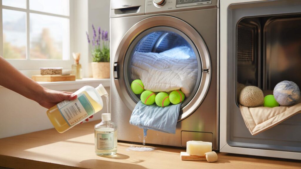 Siempre pago de m&aacute;s por lavarlo" : el truco de P&iacute;a Nieto para tu edred&oacute;n en la lavadora hoy