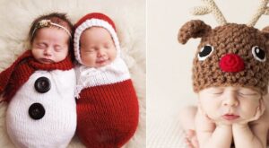 Su primera Navidad: 23 fotos de adorables recién nacidos en sus primeras fiestas