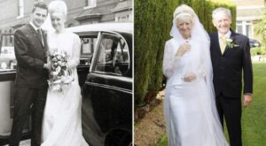 Una pareja revive su boda para celebrar sus 50 años de matrimonio