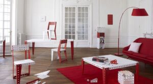 Muebles de Meccano, las famosas piezas de construcción llegan al mundo de la decoración