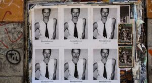 David Delfín empapela Madrid con un homenaje a Bimba Bosé