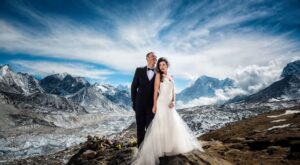 ¡Casarte a más de 5.000 metros de altura! Las épicas fotos de una boda en el Everest