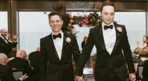 Así fue la gran boda de Jim Parsons con su novio de toda la vida