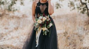23 vestidos negros para novias no supersticiosas