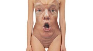 Después del bañador de pelo en pecho… ¡Llega el bañador con la cara de Trump!