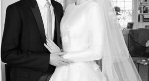 El impresionante vestido de Miranda Kerr: una novia al estilo Grace Kelly