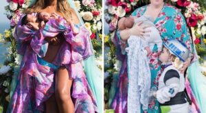 Las divertidas fotos de unos padres que imitan a Beyoncé con sus gemelos