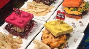 Hamburguesas Lego: ¿jugamos con la comida?