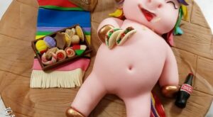 Tartas con unicornios gorditos, la repostería más adorable