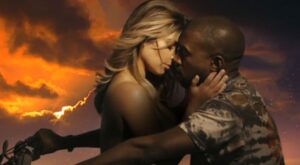 Kim Kardashian, semidesnuda en el último videoclip de Kanye West