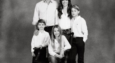 El asombroso cambio de los hijos de Kate Middleton y el príncipe Guillermo en la postal navideña de 2023