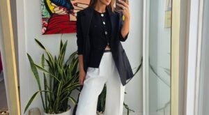 El truco de Paula Echevarría para llevar traje con zapatillas en primavera (y estilizar la figura después de los 50)