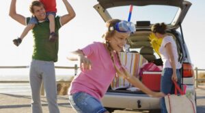 De vacaciones con la familia