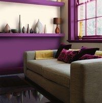 El violeta en decoración