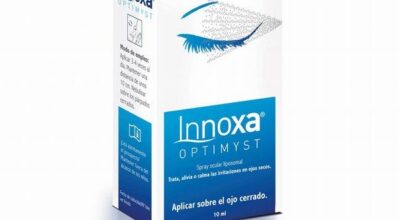 Un spray ocular que se aplica con los ojos cerrados