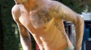 David Beckham corre en calzoncillos