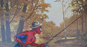 Los iconos de la cultura pop llenan de vida cuadros de segunda mano