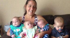 Increíble pero cierto: Pensaba que era estéril y tuvo 4 hijos en 9 meses