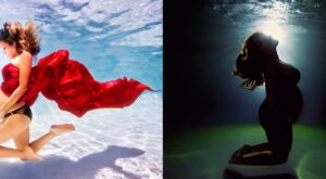 20 imágenes increíbles de la maternidad como nunca la habías visto: bajo el agua