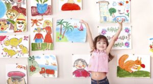 ¡Decora las paredes con los dibujos de tus peques!