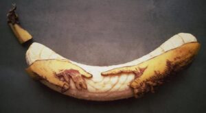 Plátanos convertidos en increíbles obras de arte