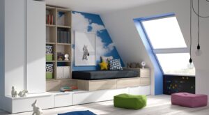 Habitaciones infantiles en áticos: un paseo por las nubes