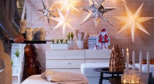 Más de 40 ideas de decoraciones con luces de Navidad