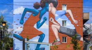 Cuando los grafitis: cobran vida: Julien Malland transforma edificios en verdaderas obras de arte