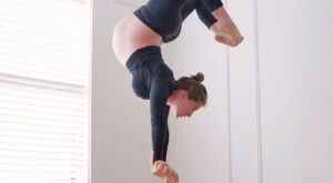 ¡Embarazo en el aire! Vas a alucinar con las acrobacias de esta futura mamá